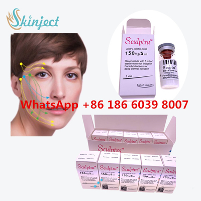 Iniezione dell'Poli-l-lattico-acido PLLA di  per il sollevamento del fronte incavato