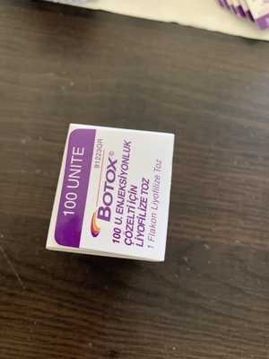Tipo della tossina di Allergan  1x100iu Botulium una 1 fiala/scatola