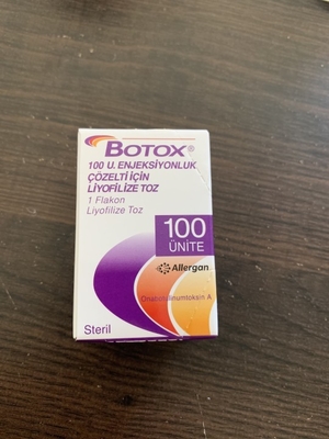 Tipo della tossina di Allergan  1x100iu Botulium una 1 fiala/scatola