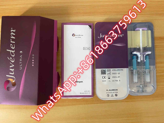 Riempitore cutaneo acido ialuronico collegato trasversale iniettabile Juvederm del Ce ultra 3 labbra