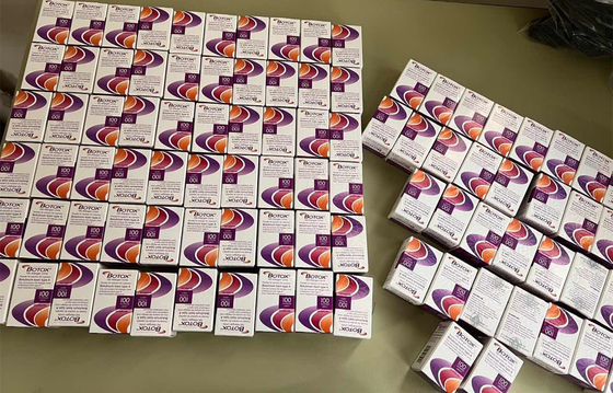 L'anti fronte e spalle sottili di  Botulax della grinza del muscolo scrivono 100 unità a macchina