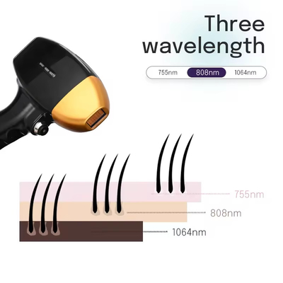 2024 Ultima macchina di depilazione laser a ghiaccio 755nm 808nm 1064nm