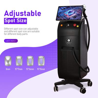Macchina di depilazione laser professionale con tecnologia di raffreddamento della pelle e interfaccia multilingue