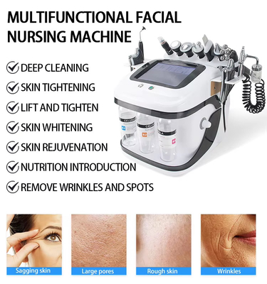 10 in 1 Skin Beauty Care Hydra dermabrasion multifunzione aqua facial cleansing