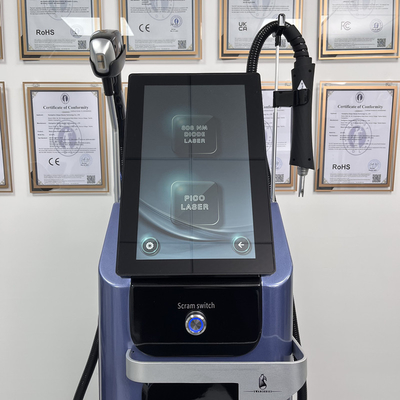 2 in 1 Laser Tattoo Removal Machine Laser Eyebrow Removal Equipment con schermo da 15,6 pollici