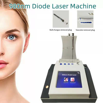 Macchina portatile di bellezza facciale a laser a diodi da 2 in1 980nm per la rimozione delle vene vascolari facciali