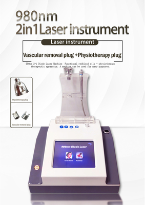 980 Nm 2+ 1 Diodo Laser Therapy Dispositivo Facial Beauty Machine Per Salone