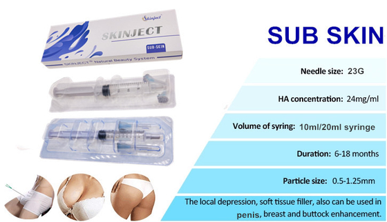10 Ml 20 Ml HA Augmentation Butt Dermal Filler per i glutei e il seno