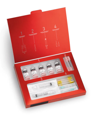 3 ml x 5 Soluzione di mesoterapia con acido ialuronico per ringiovanimento della pelle