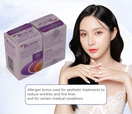 Allergan Botox 100UI iniettabile per la riduzione delle rughe, rughe della fronte, trattamento con tossina botulinica per la levigatezza