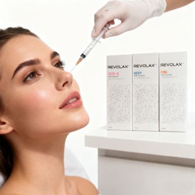 Revolax 1,1 ml Filler Labbra Profondo Gel Reticolato Iniezione Acido Ialuronico Labbra Filler Dermico