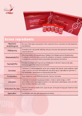 Sieri PDRN bianchi 3 Ml 5 Vial box soluzione rigenerativa per la cura della pelle a supporto della sintesi del collagene e della guarigione della pelle