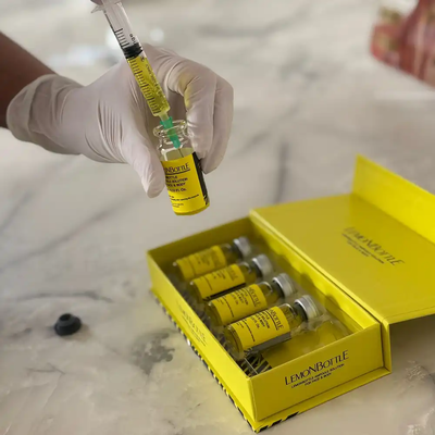10 ml per flaconcino Dissolvente di grasso Bottiglia Limone Soluzione lipolitica