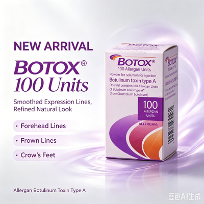 BOTOX 100 unità Iniezione Antirughe Trattamento Estetico Viso Tossina Botulinica Tipo A Allergan