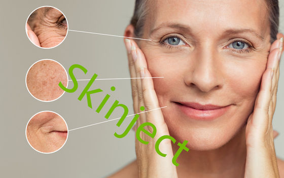 Iniezioni cutanee fini del labbro del riempitore di Skinject ha
