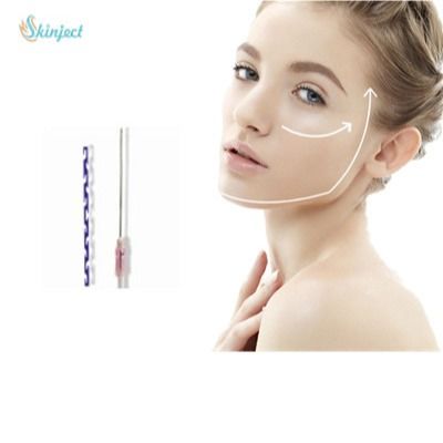 Il sopracciglio di Skinject solleva i fili di PDO che modellano l'ago del dente W