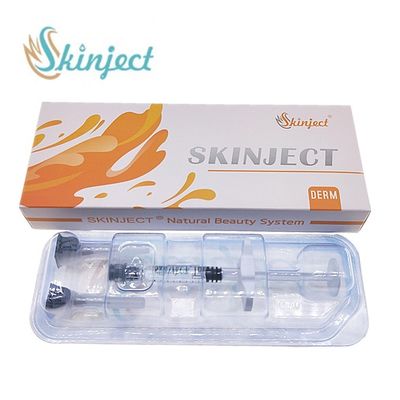 Iniezioni acide ialuroniche del labbro collegate incrocio di Skinject