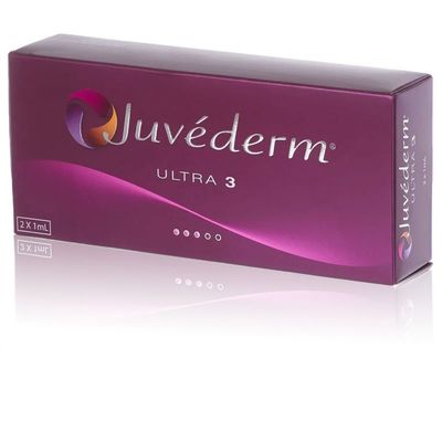 Riempitore cutaneo acido ialuronico dell'iniezione del riempitore dell'ago della siringa di Juvederm Ultra3 2*1ml per le labbra
