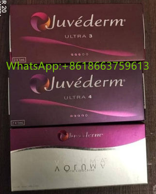 Riempitore cutaneo acido ialuronico Juvederm riempitore del fronte dell'ingrandimento di ultra 3 labbra