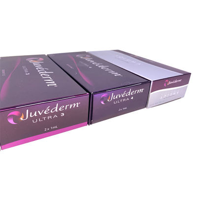Labbra russe Juvederm ultra 3 con il riempitore cutaneo collegato incrocio della lidocaina