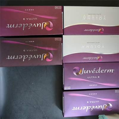 Juvederm ultra riempitore cutaneo collegato 3 incroci per il fronte rimuove le grinze