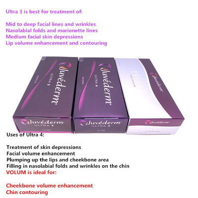 Il riempitore cutaneo ultra 4 di Juvederm per le labbra pela il riempitore cutaneo acido ialuronico del riempitore cutaneo