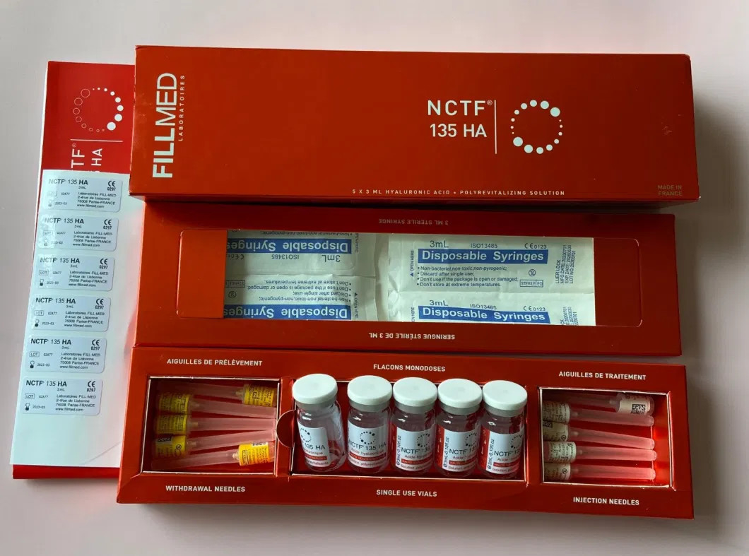 Riempito Nctf 135ha Mesoterapia Iniezionabile Booster della pelle per l'inversione dell'età Energizer Filorga Anti-Aging Rimuovere rughe