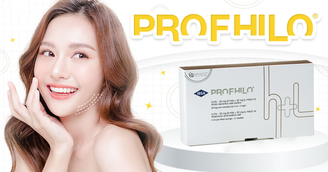 2 ml di riempitivo cutaneo interconnesso PROFHILO Trattamento della pelle anti-invecchiamento viso bianco Efficace per il ringiovanimento della pelle