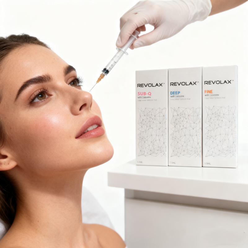 Revolax 1,1 ml Filler Labbra Profondo Gel Reticolato Iniezione Acido Ialuronico Labbra Filler Dermico