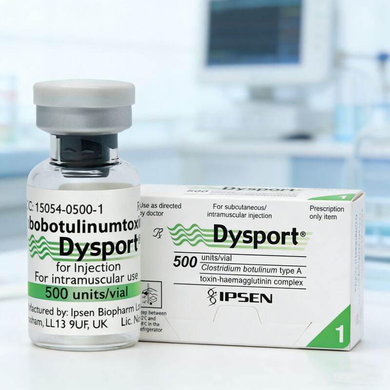 Dysport Medical Aesthetic Injections 500 u abobotulinumtoxinA Toxina di tipo A per i piedi di corvo