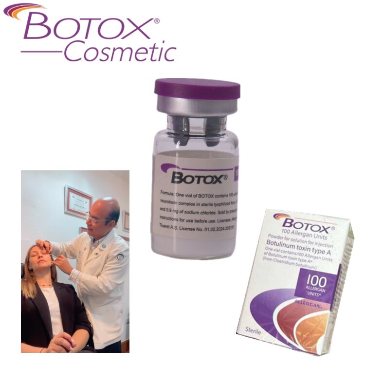 Tossina botulinica 100 unità Tossina per rimuovere le rughe Applicazione facciale Peptide Polvere liofilizzata