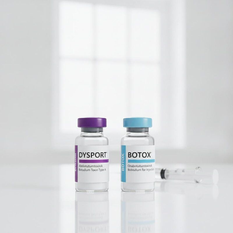Tossina botulinica Dysport insieme ad Allergan Botox scelte popolari nei trattamenti iniettabili cosmetici e rilassamento muscolare