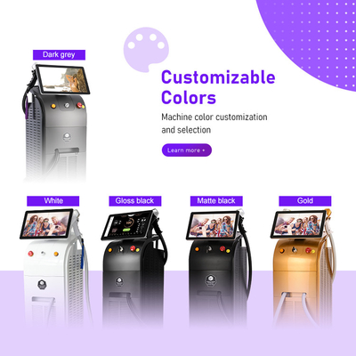Macchina di depilazione laser professionale con tecnologia di raffreddamento della pelle e interfaccia multilingue