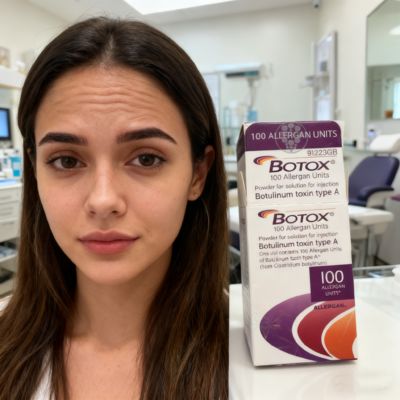 Botox Allergan 100 Unità Rimozione Rughe Viso Si concentra sull'eliminazione delle rughe sottili Iniezioni di Botox Cosmetic Migliorano la Levigatezza del Viso